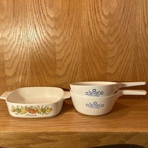 Vintage Corningware 3 Piece set